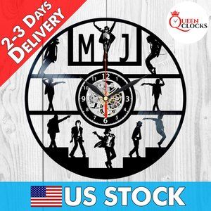 Michael Jackson Vinyl Wall Clock Decor MJ Gifts